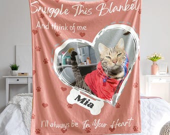 Individuelle Foto Decke, individuelle Hundedecke mit Haustier Fotos, Hunde Gedenk Decke, Haustier Verlust Geschenk, personalisierte Haustier Bild Decke