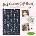 Custom Face Golf Towel, Funny Golf Towel with Baby or Pet Faces, Custom Pet & Child Face Towel, Best Dad Gift, Golf Lover Gifts product logo