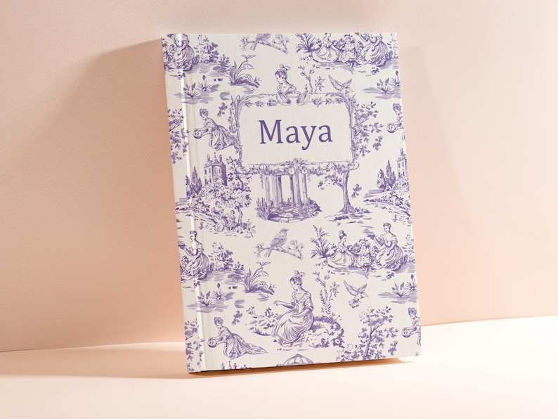 Elegant Floral Custom Notebook, Custom Reading & Gratitude Journal, Custom Spiral or Hardcover Journal, Custom Journal Gift for Her image 5