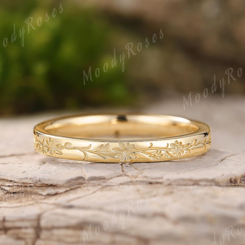 Flower Crown Ring Band Etsy