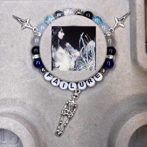 handmade bones team sesh inspired bracelet says failure with cross y2k gothic charms suicideboys lil peep bladee Chris Travis Xavier wulf p