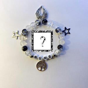 XXXTentacion-inspirerat armband: Y2K Emo Goth Star & Angel Wing Berlock