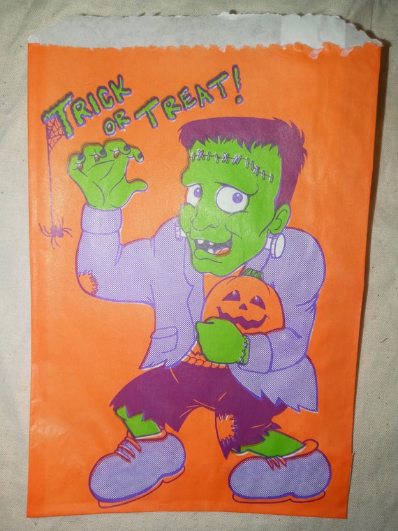 Halloween Vintage Paper Trick or Treat Bags Set o… - image 4