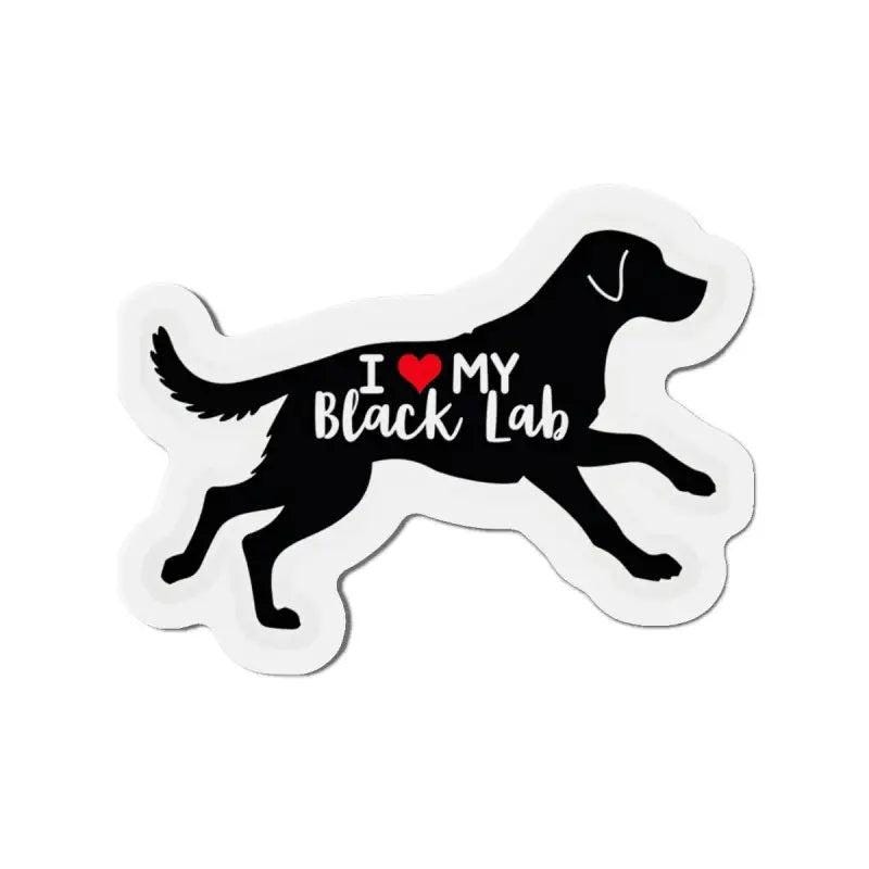 Black Lab Die Cut Magnet for Dog Lovers and Gifts