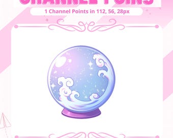 Magic Ball Twitch Channel Points Icon | Kawaii Streamer Emotes (Digital Download)
