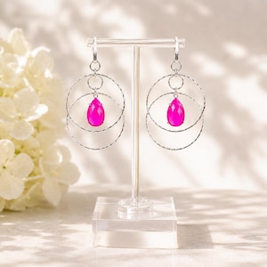 Point 5 Heather Hoop Dangles