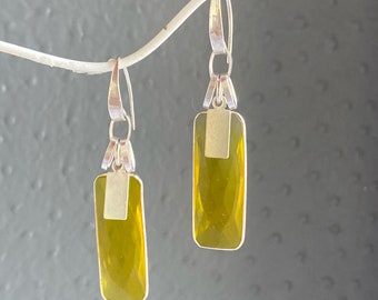 Citrine Quartz Handmade Dangle Earrings