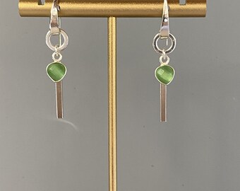 Peridot Gemstone Sterling Silver Handmade Earring Jewelry And Dangles For Women