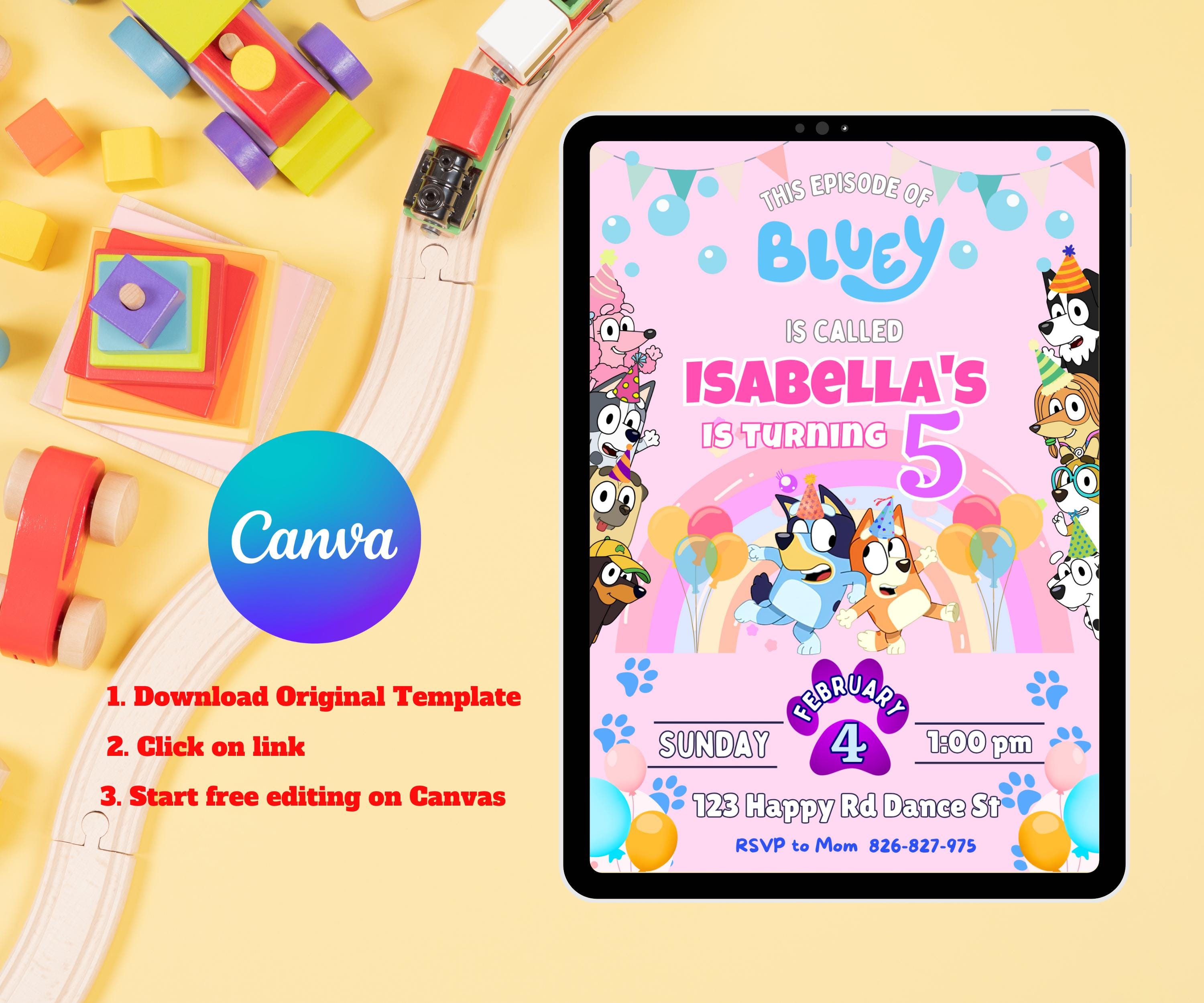Editable Canva Invite Instructions