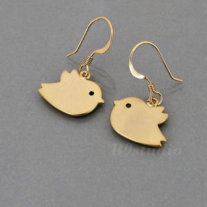 Small Bird Earrings, Dainty flying dove dangle earrings, Jewelry gift for her