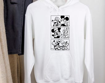 Mickey And Friends Vintage Sweatshirts, Mickey And Friends Minnie Donald Daisy Goofy Pluto Hoodie, Disney Kid Clothing, Gift Idea for Kids