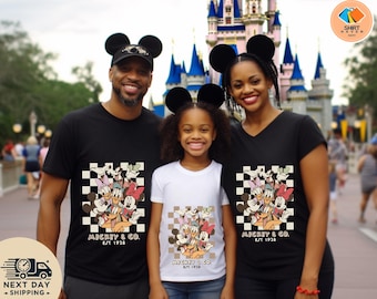Retro Mickey & Co 1928 Shirt, Disneyland Tee, Disneyworld Shirt, Mickey And Friends Family Shirt, Disney Gift