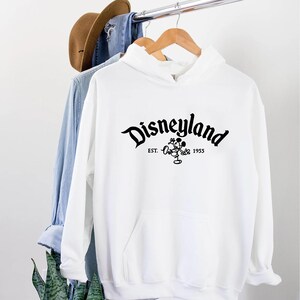 Disneyland EST 1955 Hoodie, Mickey Disney Sweatshirt, Disneyland Trip Sweat, Vintage Disneyland Sweatshirt, Disney Matching Hoodies, Epcot image 3