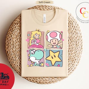 Mario Princess Girls Shirt, Princess Peach Mario Shirt, Princess Peach T-Shirt, Super Mario Shirt, Mario Group Birthday