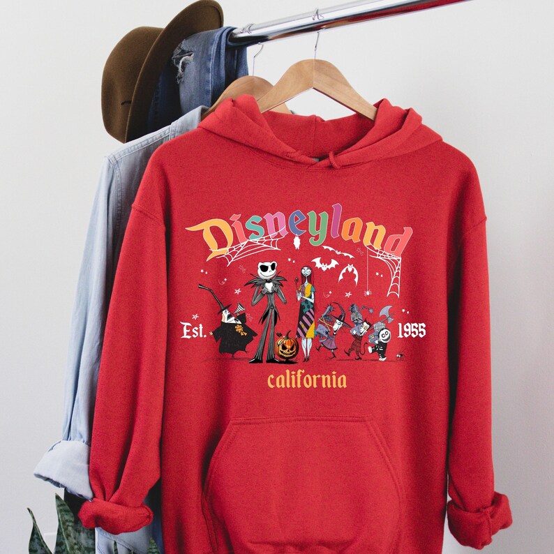 Vintage Jack Skellington Sweatshirt, Fall Skellington Sweatshirt, Halloween Shirt, Nightmare Before Christmas Shirt, Fall Womens Sweatshirt image 3