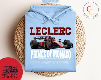 Vintage Charles Leclerc Prince of Monaco Shirt, Ferrari F1 Retro T-Shirt, Formula 1 Leclerc 16 T-shirt, Monaco GP Fan Gift