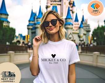 Mickey & Co T Shirt, Mickey and Co. est. 1928 Shirt, Unisex Tee, Mickey And Friends Shirt, Disney Shirts, Disney Trip Shirt