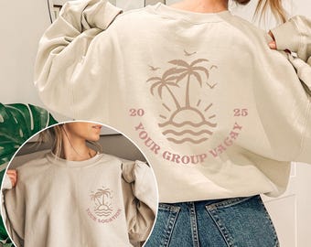 Family Beach Shirts, Personalized Matching Group Vacation Shirt, Girls Trip Shirt, Vacation Gift, Girls Trip Shirts
