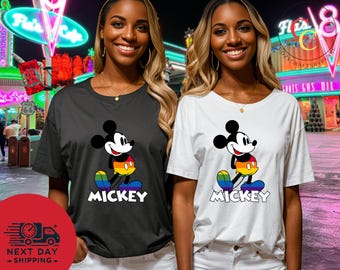 Rainbow Mickey Mouse Shirt,Disney Pride LGBTQ Tee, Gay Lesbian Pride Month T-shirt,Disney Vacation T-shirt,Human Rights Equality,Disney Trip