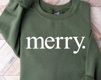 Christmas Sweatshirt, Merry Christmas Sweatshirt, Christmas Shirt for Women, Christmas Crewneck Sweatshirt, Holiday Sweater, Christmas Gift