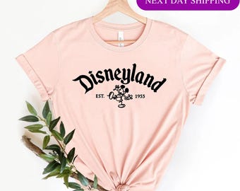 Disneyland Est 1955 Shirt, Vintage Disneyland Shirt, Disneyland 1955 Shirt, Retro Disney Shirts, Retro Disney Shirt