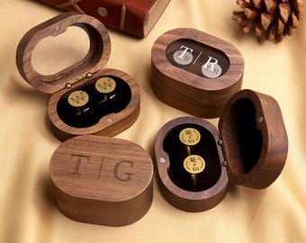 Custom Cufflinks for Groomsmen, Wedding Cufflinks Set, Engraved Cufflinks with Name, Groomsmen Proposal, Father of the Bride/Groom