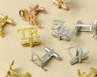 Personalized Groomsmen Cufflinks with Name, Custom Initial Cufflinks, Groomsmen Proposal, Personalized Groomsmen Gift, Custom Best Man Gift