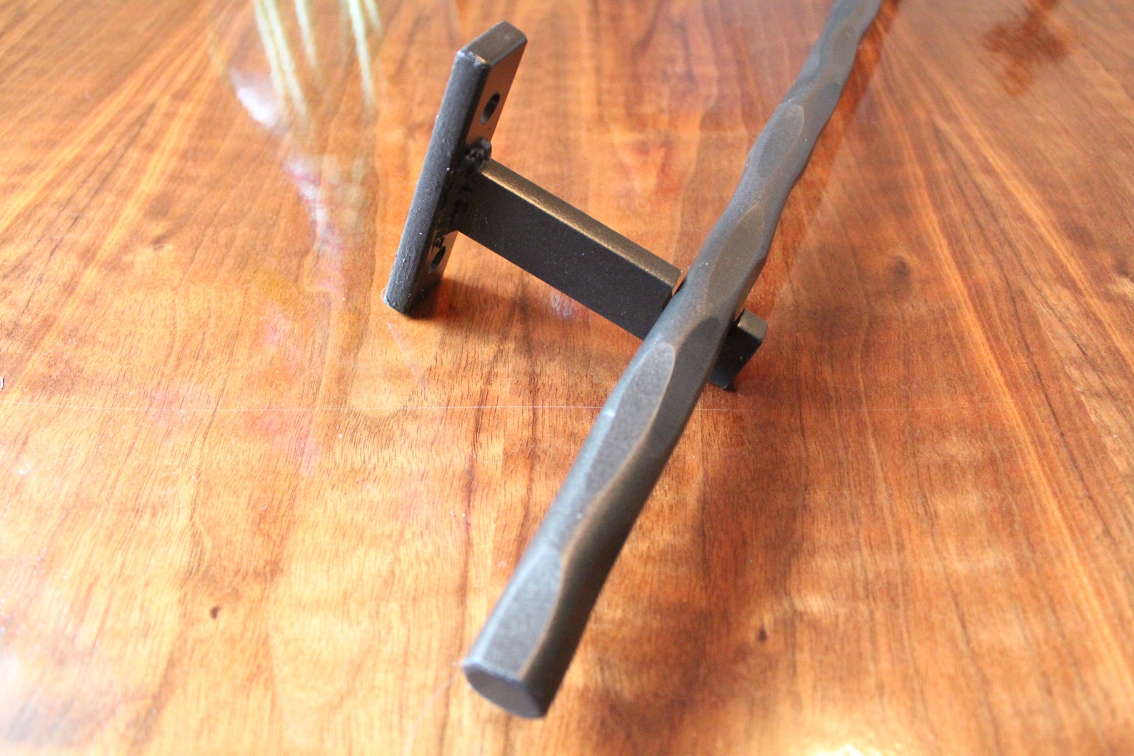 4ft Custom Wrought Iron Curtain Rod Etsy