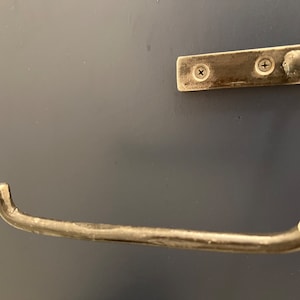 Hammered Wrought Iron Toilet Paper Holder