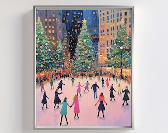 Mr Christmas Holiday Skaters Animated Musical Victorian 1995 Ice