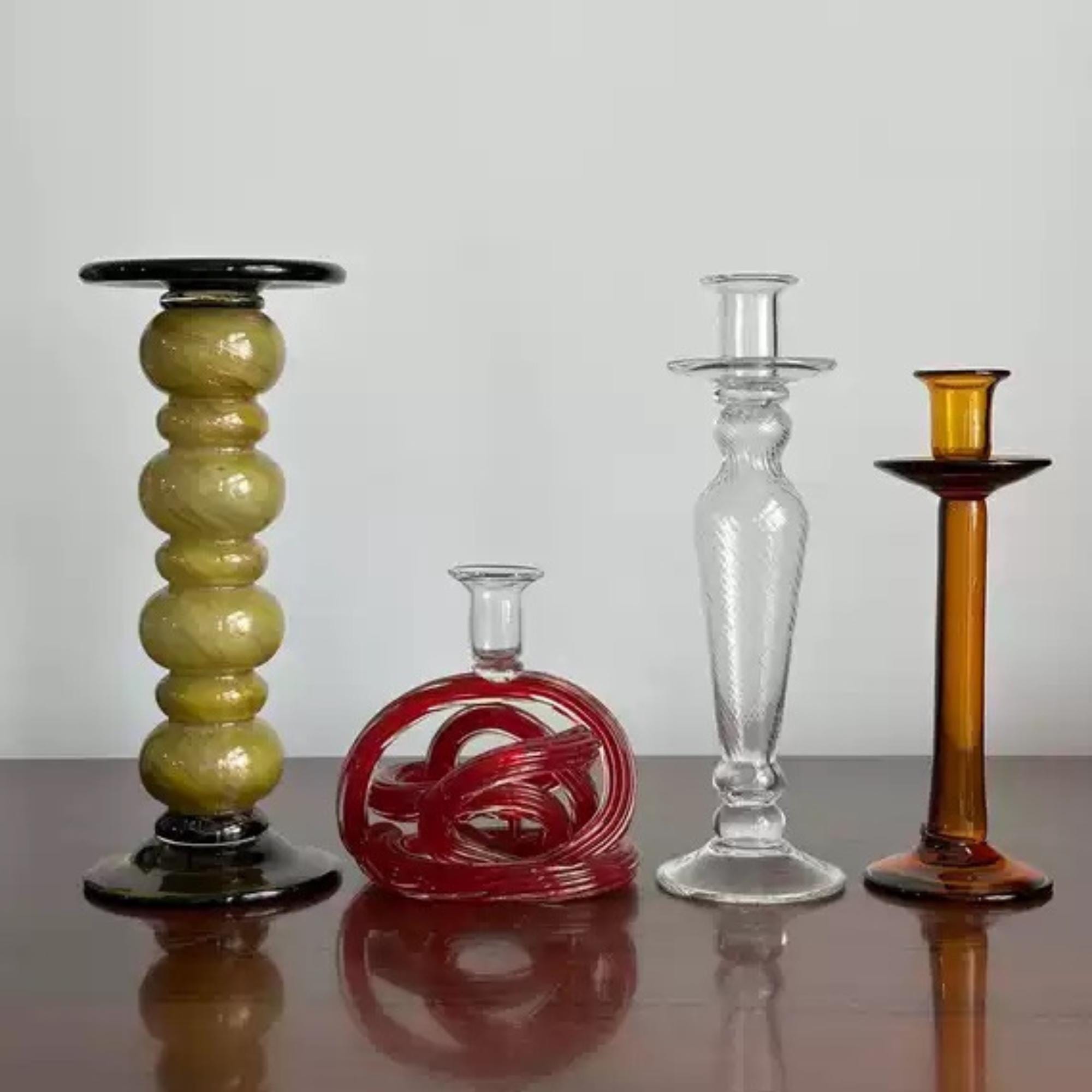 Murano candle holder - Etsy 日本