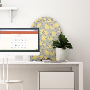 Squeeze the Day - Tablero de anuncios colorido de Coostix - Panel acústico de fieltro con arco - Tablero de visión de Manifest para la oficina y el hogar