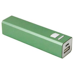 Personalised Metallic Green Power Bank Charger | Logo & Text Laser Engraved | Portable Battery Powerbank Pack | Promotional Mobile Products