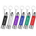 Personalized 5 LED Metal Torch Keyring: Laser Engraved Logo, Text