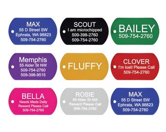 Etiqueta de identificación militar personalizada para mascotas: dije de aleación personalizado para collar de perro y gato