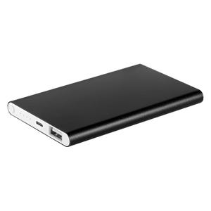 Personalised Black Power Bank Charger | Logo & Text Laser Engraved | Portable Battery Powerbank Pack | Promotional Mobile Products