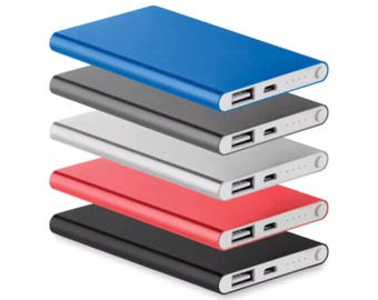Personalised Power Bank Charger | Logo & Text Laser Engraved | Portable Battery Powerbank | Promotional Products