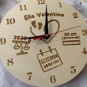 personalized birth clock