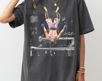 Vintage 90s Justin Gaethje Boxing Comfort Colors® Graphic Tee, Retro Game Day Shirt