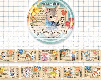 My Deer Friends II Washi Tape 1 MP-61800