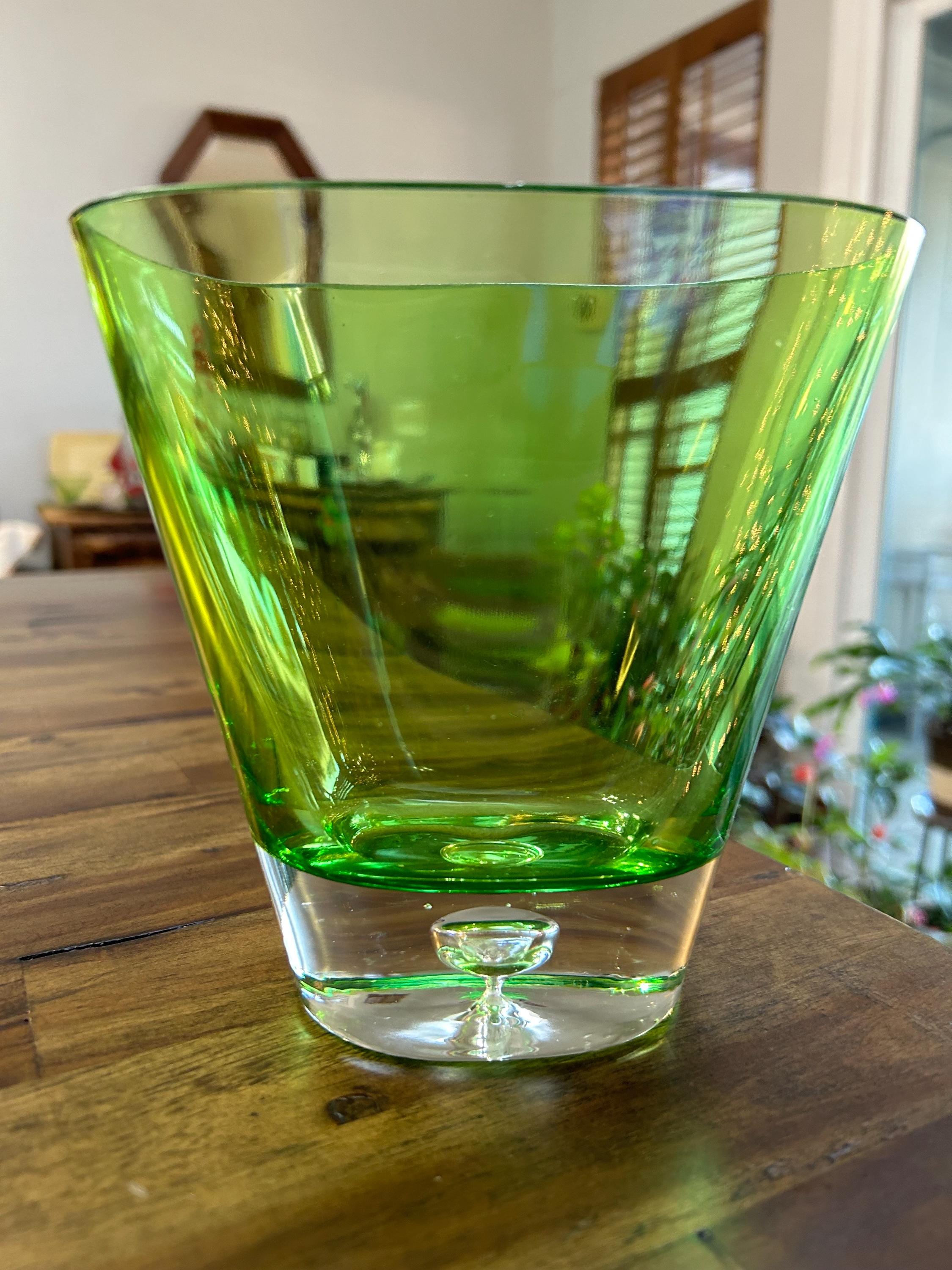 Art Deco Glass Vase - Etsy