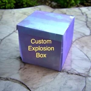 Custom Gift Box, 3d gift card, personal birthday gift friend, gift card for mom, gift card for dad, gift for daughter,