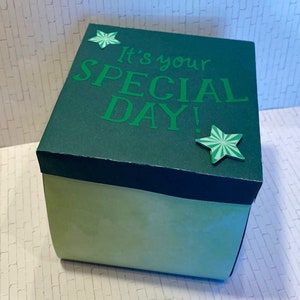 Birthday gift for boy, birthday box for grandson, birthday gift for son, birthday box for him, 3d birthday card, for stepson, boy gift