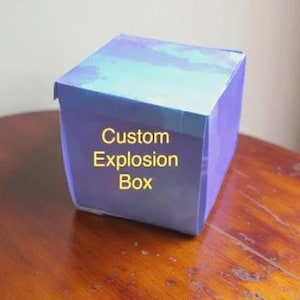 Custom Gift Box, 3d gift card, personal birthday gift friend, gift card for mom, gift card for dad, gift for daughter,