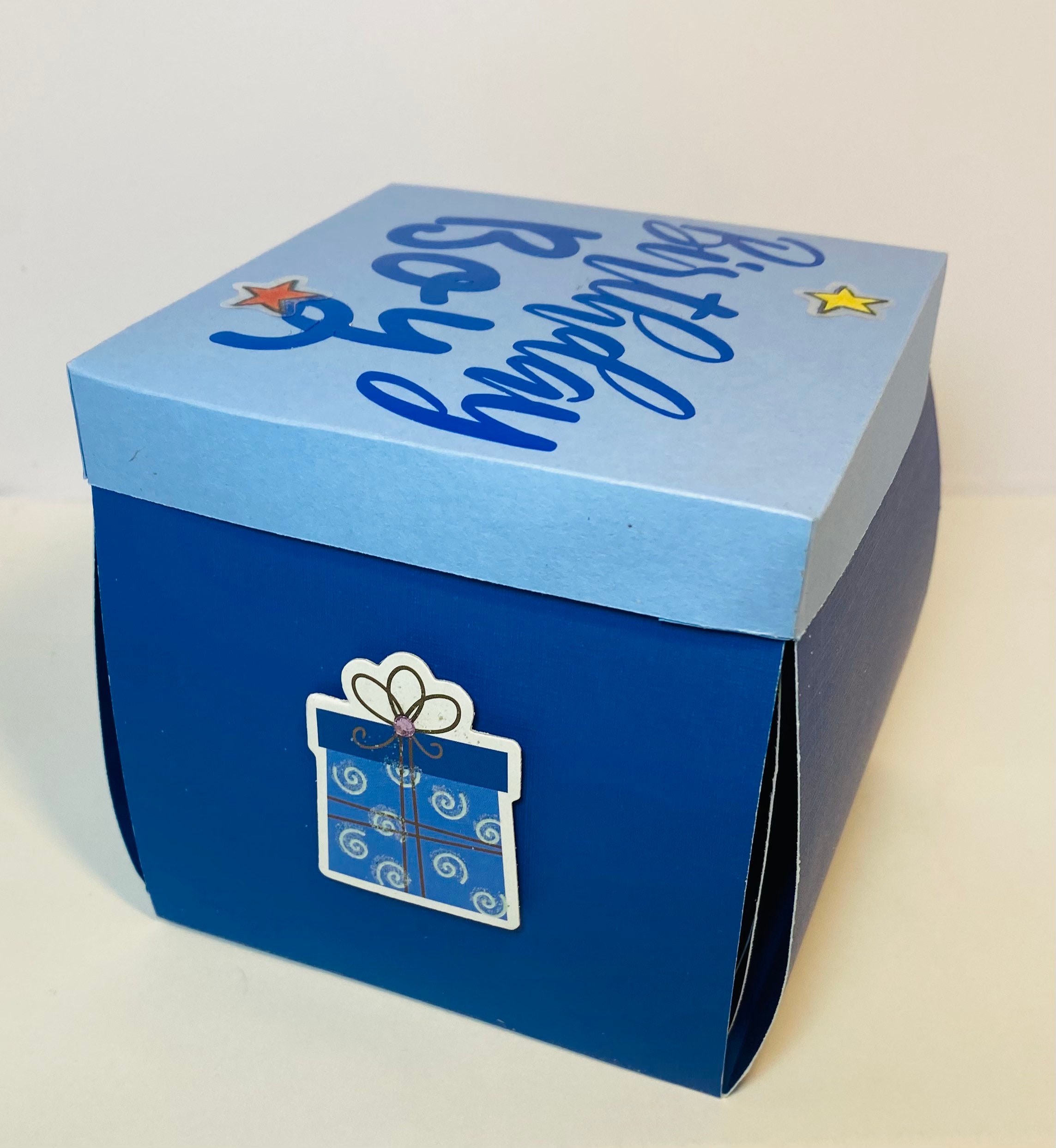Birthday Gift Box for Boy, 3d Birthday Card, Birthday Gift Box for