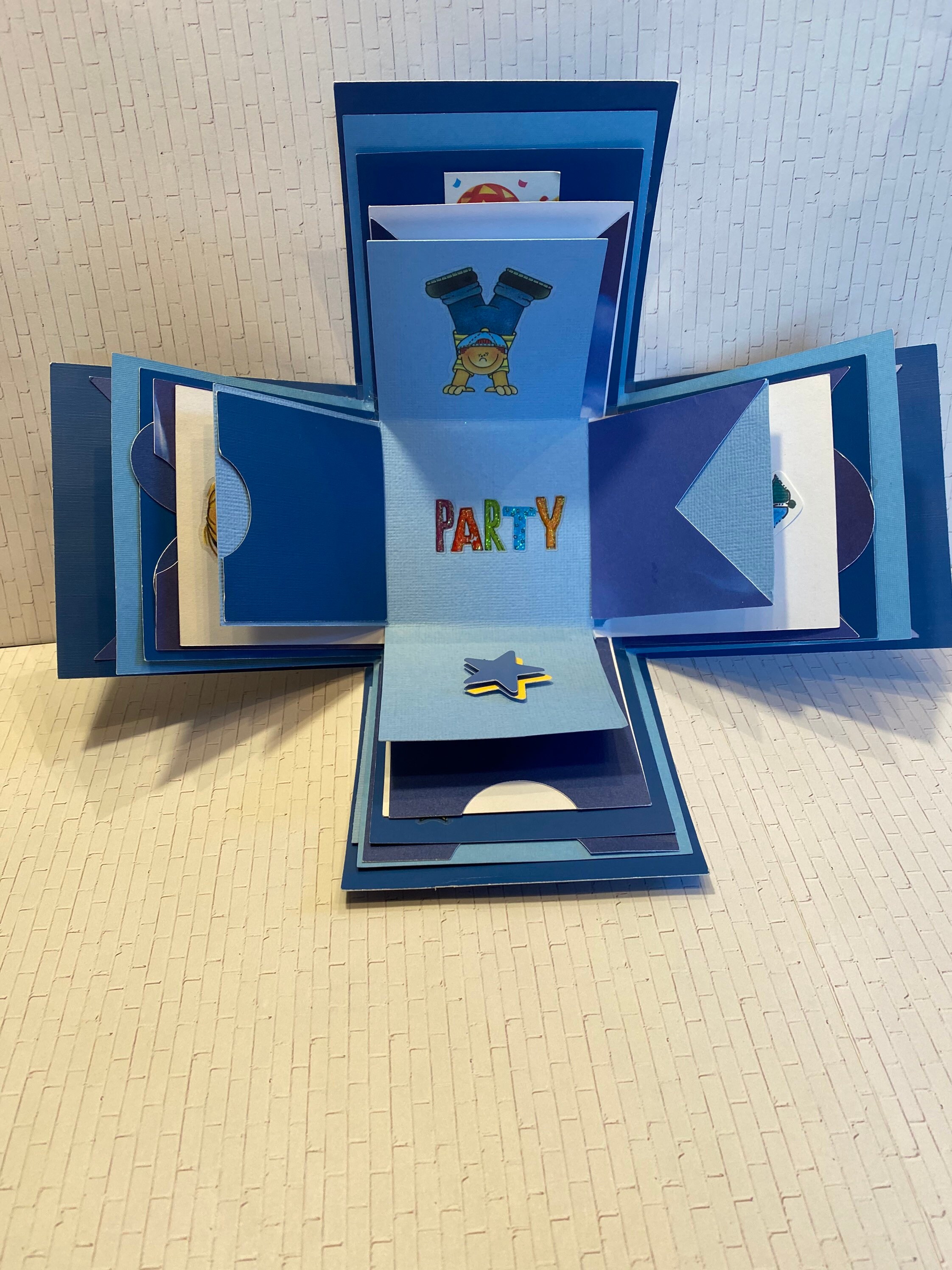 Birthday Explosion Box for boy explosion box for son Etsy