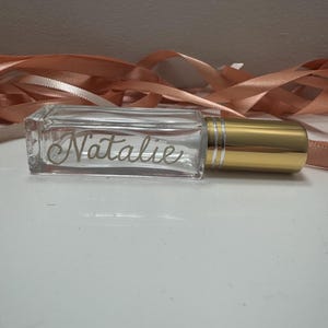 Personalized Mini Perfume Spray Bottle with Engraved Name