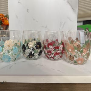 Personalized Hand-Painted Wine Glass