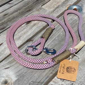 Climbing Rope Dog Leash – 5 Foot Recycled Rope, Adventure-Ready & Handmade