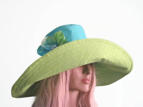 cotton wide brim hat